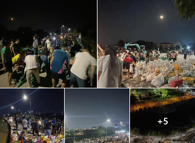Toàn cảnh bà con chống Lũ Bắc Ninh